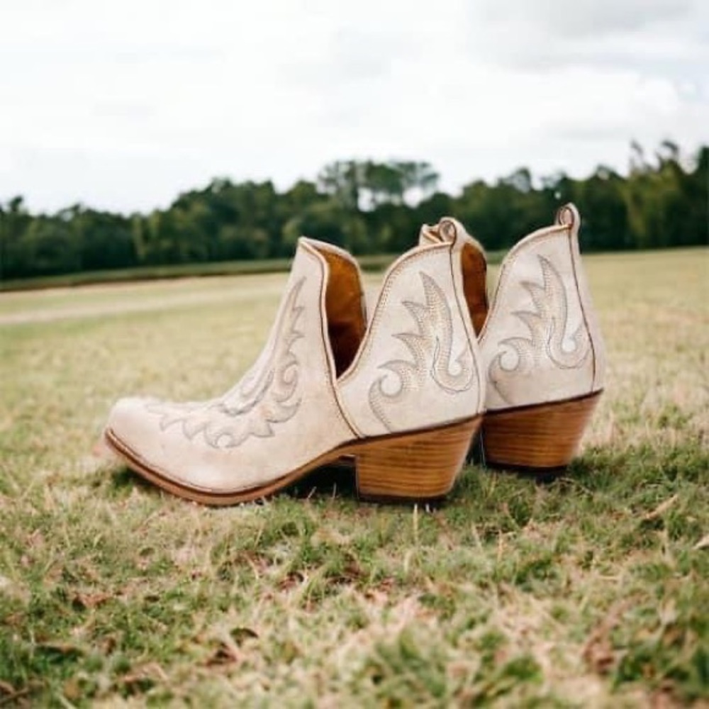 Myra Bag Booties Handmade Hand Tooled Leather